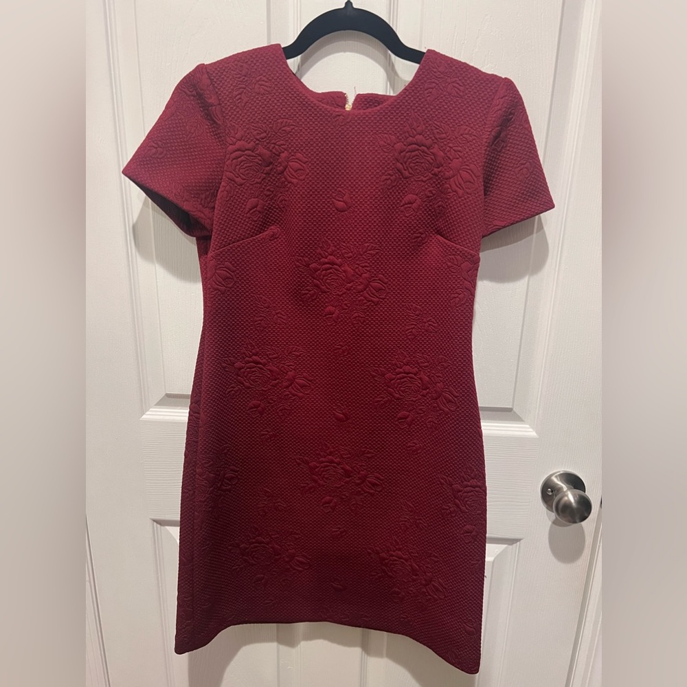 Calvin Klein Burgundy Dress Thin Quilted dress size 6P